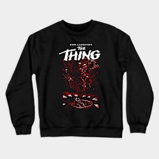 Man is the warmest place to hide - Red Crewneck Sweatshirt